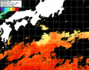 ひまわり人工衛星:黒潮域,22:59JST,1時間合成画像
