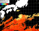 ひまわり人工衛星:黒潮域,23:59JST,1時間合成画像