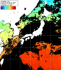 ひまわり人工衛星:日本全域,17:59JST,1時間合成画像