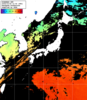 ひまわり人工衛星:日本全域,22:59JST,1時間合成画像