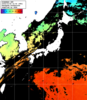 ひまわり人工衛星:日本全域,23:59JST,1時間合成画像
