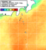 NOAA人工衛星画像:神奈川県近海, 1週間合成画像(2024/10/23～2024/10/29UTC)