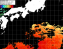 ひまわり人工衛星:黒潮域,17:59JST,1時間合成画像