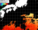 ひまわり人工衛星:黒潮域,20:59JST,1時間合成画像