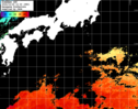 ひまわり人工衛星:黒潮域,21:59JST,1時間合成画像