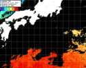 ひまわり人工衛星:黒潮域,23:59JST,1時間合成画像