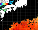 ひまわり人工衛星:黒潮域,04:59JST,1時間合成画像