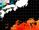 ひまわり人工衛星:黒潮域,06:59JST,1時間合成画像
