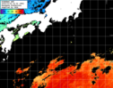 ひまわり人工衛星:黒潮域,07:59JST,1時間合成画像