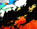 ひまわり人工衛星:黒潮域,10:59JST,1時間合成画像