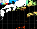 ひまわり人工衛星:黒潮域,21:59JST,1時間合成画像