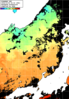 ひまわり人工衛星:日本海,18:59JST,1時間合成画像