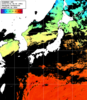 ひまわり人工衛星:日本全域,17:59JST,1時間合成画像