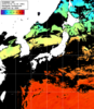 ひまわり人工衛星:日本全域,19:59JST,1時間合成画像