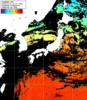 ひまわり人工衛星:日本全域,23:59JST,1時間合成画像