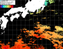 ひまわり人工衛星:黒潮域,21:59JST,1時間合成画像