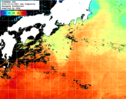 NOAA人工衛星画像:黒潮域, 1日合成画像(2024/10/31UTC)