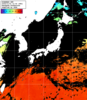 ひまわり人工衛星:日本全域,22:59JST,1時間合成画像
