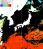 ひまわり人工衛星:日本全域,23:59JST,1時間合成画像