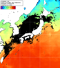 NOAA人工衛星画像:日本全域, 1日合成画像(2024/11/01UTC)