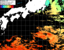 ひまわり人工衛星:黒潮域,00:59JST,1時間合成画像