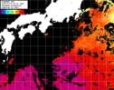 ひまわり人工衛星:黒潮域,13:59JST,1時間合成画像