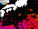 ひまわり人工衛星:黒潮域,21:59JST,1時間合成画像