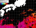 ひまわり人工衛星:黒潮域,22:59JST,1時間合成画像