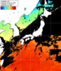 ひまわり人工衛星:日本全域,12:59JST,1時間合成画像