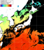 ひまわり人工衛星:日本全域,18:59JST,1時間合成画像