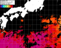 ひまわり人工衛星:黒潮域,02:59JST,1時間合成画像