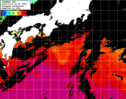 ひまわり人工衛星:黒潮域,17:59JST,1時間合成画像