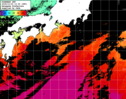 ひまわり人工衛星:黒潮域,22:59JST,1時間合成画像