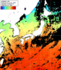 ひまわり人工衛星:日本全域,08:59JST,1時間合成画像