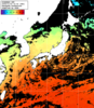 ひまわり人工衛星:日本全域,23:59JST,1時間合成画像