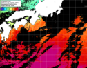 ひまわり人工衛星:黒潮域,00:59JST,1時間合成画像