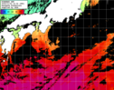 ひまわり人工衛星:黒潮域,04:59JST,1時間合成画像