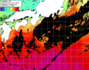 ひまわり人工衛星:黒潮域,07:59JST,1時間合成画像