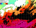 ひまわり人工衛星:黒潮域,12:59JST,1時間合成画像