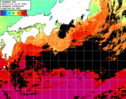 ひまわり人工衛星:黒潮域,13:59JST,1時間合成画像