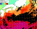 ひまわり人工衛星:黒潮域,14:59JST,1時間合成画像