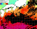 ひまわり人工衛星:黒潮域,18:59JST,1時間合成画像