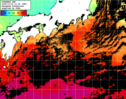 ひまわり人工衛星:黒潮域,21:59JST,1時間合成画像