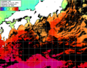ひまわり人工衛星:黒潮域,22:59JST,1時間合成画像
