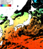 ひまわり人工衛星:日本全域,00:59JST,1時間合成画像