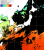 ひまわり人工衛星:日本全域,16:59JST,1時間合成画像