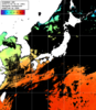 ひまわり人工衛星:日本全域,17:59JST,1時間合成画像