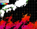 ひまわり人工衛星:黒潮域,10:59JST,1時間合成画像