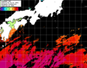 ひまわり人工衛星:黒潮域,13:59JST,1時間合成画像