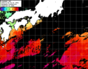 ひまわり人工衛星:黒潮域,18:59JST,1時間合成画像